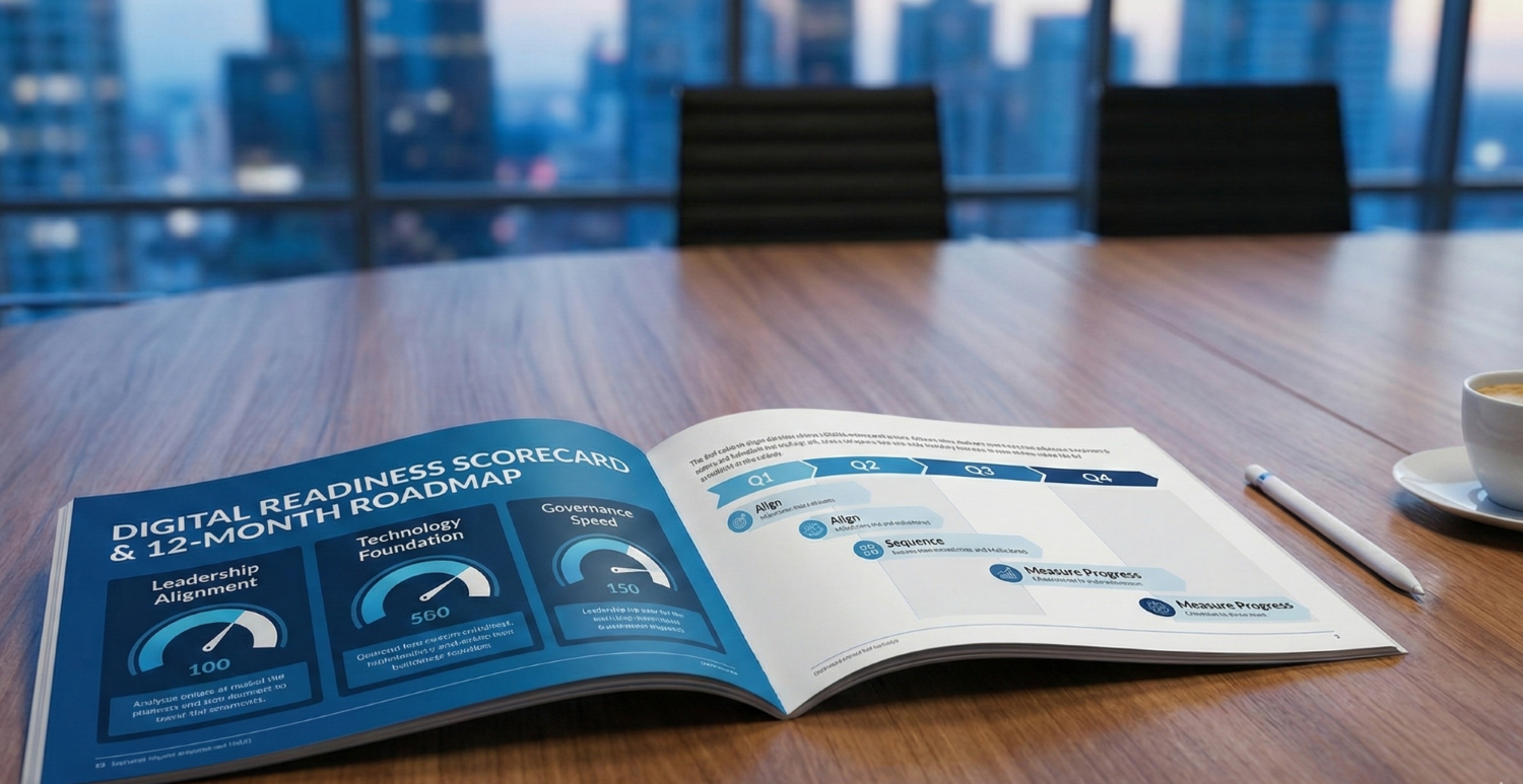 Digital Readiness Scorecard + 12‑Month Roadmap
